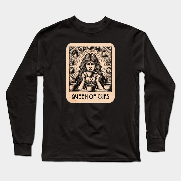 Queen of Cups Long Sleeve T-Shirt by LexieLou